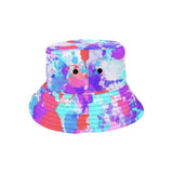 Cherry Frost Paint Splatter Bucket Hat | BigTexFunkadelic
