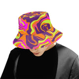 80s Mystery Gang Melt Bucket Hat | EDM Rave Accessories | BigTexFunkadelic