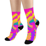 80s Magic Color Blast Smooth-Touch Unisex Crew Socks | Crazy Socks | BigTexFunkadelic