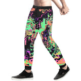 Radioactive Spill All Over Print Light-Weight Men's Jogger Sweatpants (Non Fleece Lined) | EDM Festival Fashion | BigTexFunkadelic