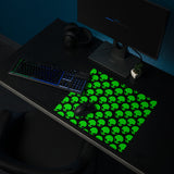 Green Alien Head Gaming Mouse Pad | 18" x 16" | PC Gaming Setup | BigTexFunkadelic