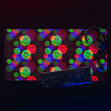 RGB Smile Glitch Gaming Mouse Pad | 36" x 18" | PC Gaming Setup | BigTexFunkadelic