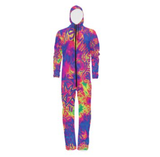 Neon Graffiti Mix Waterproof "Hazmat Suit" Onesie Jumpsuit (Tall Fit, Sizes Small - X-Large) | BigTexFunkadelic
