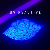 Light Blue Alien Checkered Print Reversible Rave Bucket Hat | UV Blacklight Reactive | BigTexFunkadelic