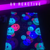 UV BLACKLIGHT REACTIVE CLOTHING | RGB Smile Glitch Rave Ready Unisex Tank Top | BigTexFunkadelic