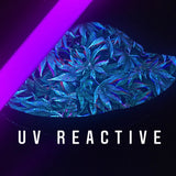 UV BLACKLIGHT REACTIVE CLOTHING | Trippy Weed Print Bucket Hat | BigTexFunkadelic