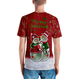 Red Snowman Christmas T-shirt | BigTexFunkadelic
