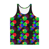 RGB Smile Glitch Rave Ready Unisex Tank Top | BigTexFunkadelic