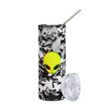 Trippy Alien Camo 20 oz Stainless Steel Tumbler