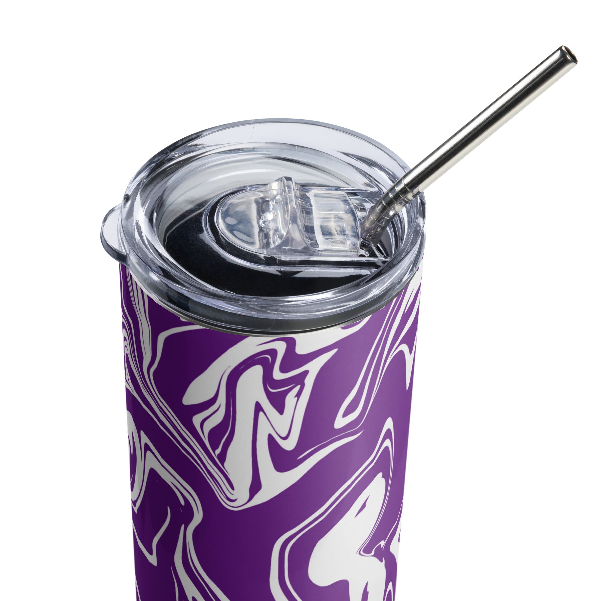 20 Oz Stainless Steel Tumbler Purple