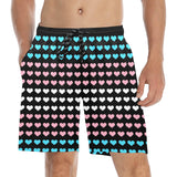 Trans Pride Heart Swim Shorts