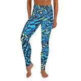 Trippy Blue Checkered Yoga Leggings | BigTexFunkadelic
