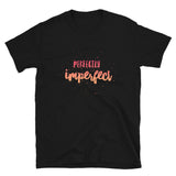 Perfectly Imperfect Bold Peach Ombre Short-Sleeve Unisex T-Shirt | Black | BigTexFunkadelic