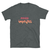 Perfectly Imperfect Bold Peach Ombre Short-Sleeve Unisex T-Shirt | Dark Heather | BigTexFunkadelic