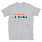Rainbow Gay Pride Short-Sleeve Unisex T-Shirt | Sport Gray | LGBTQ+ Pride | BigTexFunkadelic