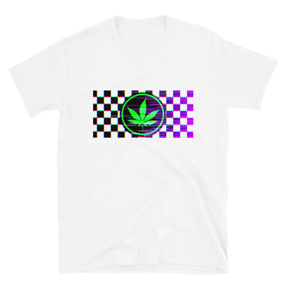 Weed Glitch Short-Sleeve Unisex T-Shirt | 420 | BigTexFunkadelic