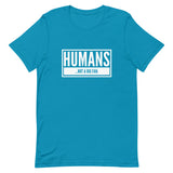 Humans...Not A Big Fan Short-Sleeve Unisex T-Shirt | Aqua | BigTexFunakdelic