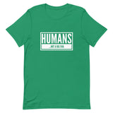 Humans...Not A Big Fan Short-Sleeve Unisex T-Shirt | Kelly Green | BigTexFunkadelic